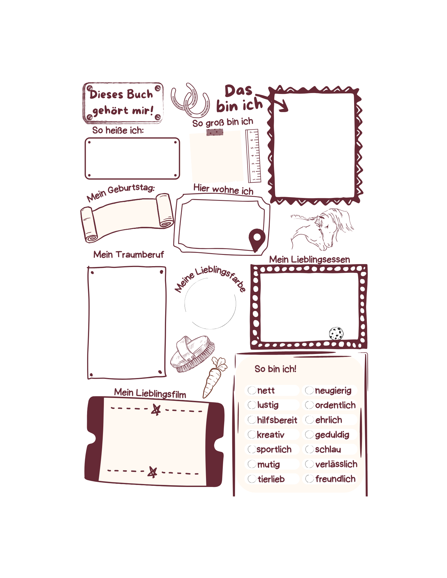 Freundebuch zum Ausfüllen Digital – Bild 3